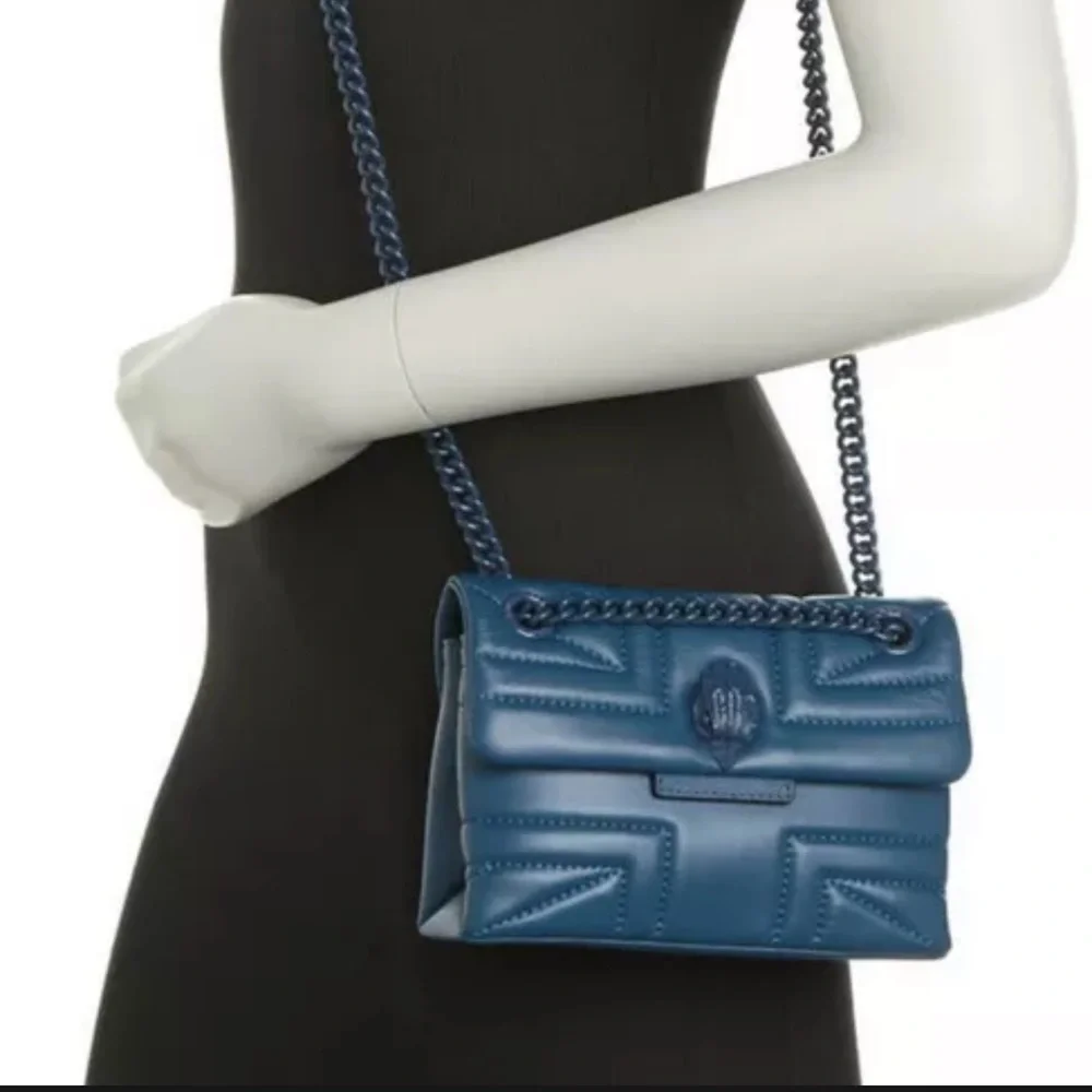 Kurt Geiger London Mini Kensington Drench Union Jack Leather Convertible Bag - Picture 2 of 7